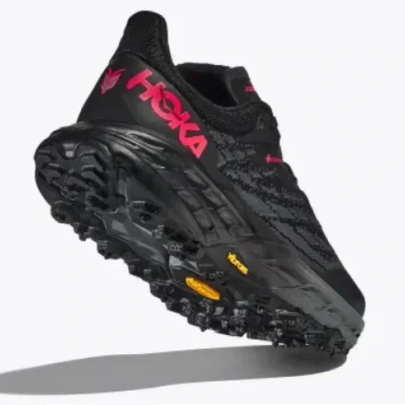 Hoka Women's Black and Red Athletic Shoes - Picture 2 of 6